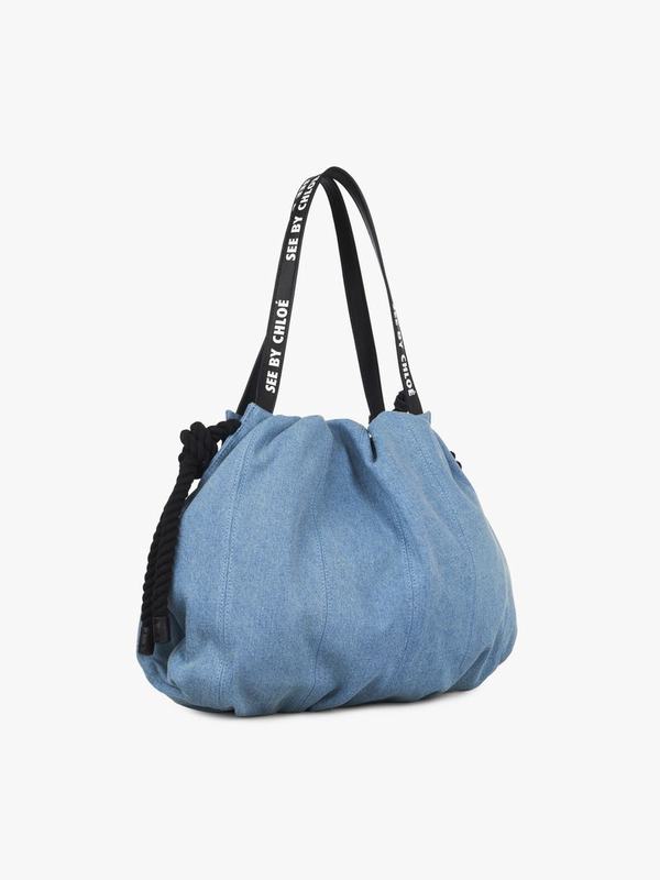 Chloé Bandolera Mujer Flo Azules Faded Denim YSJI36087